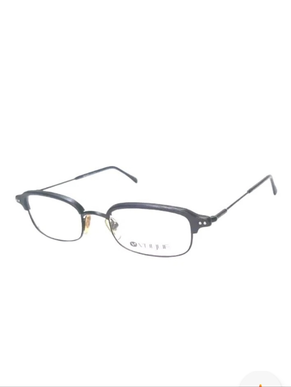 Vogue Eyeglass Frame Rectangular Black Unisex Made In Italy